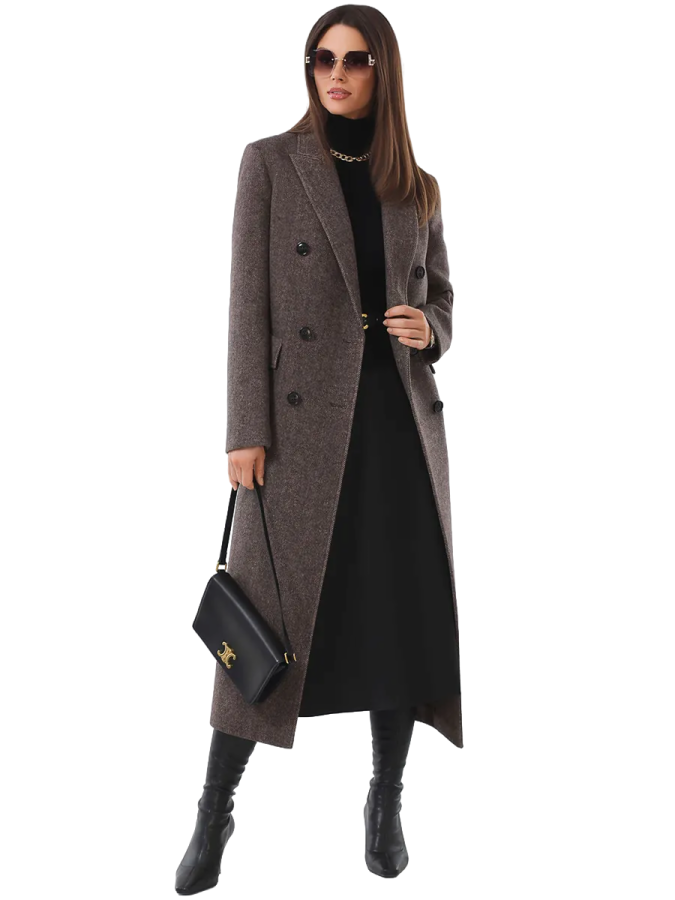 Пальто оверсайз шерстяное